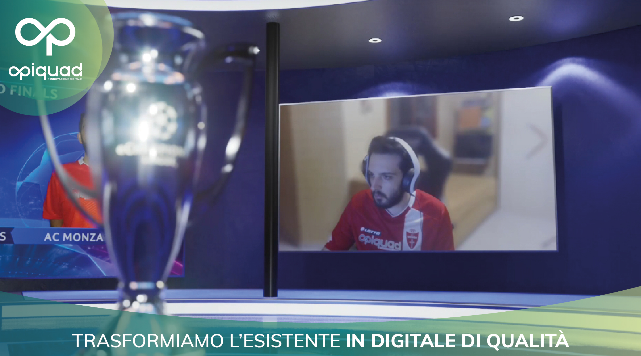 Opiquad Main Sponsor dell'AC MONZA eSport-. finale echampionsleague