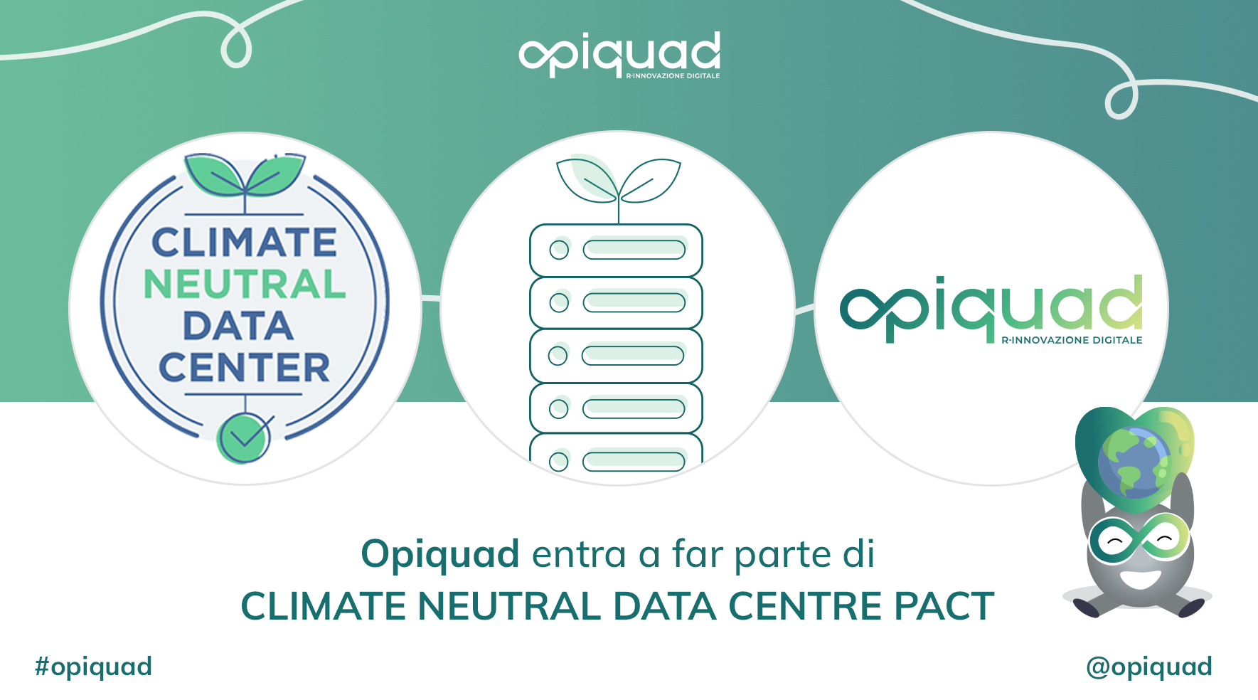 Opiquad protagonista del Climate Neutral Data Centre Pact