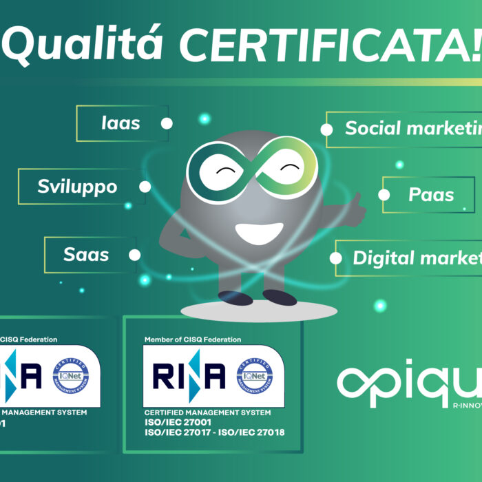 Opiquad è certificata per tutti i servizi
