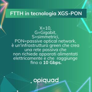 XGS-PON FTTH green e superveloce di Opiquad