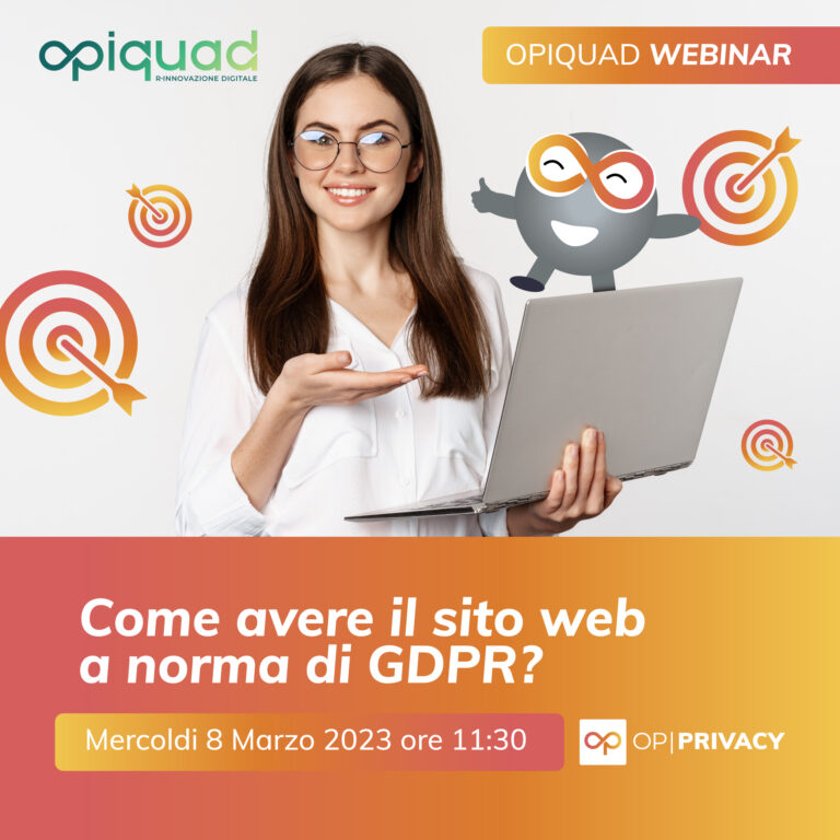 Webinar “Metti a norma GDPR il tuo sito web”