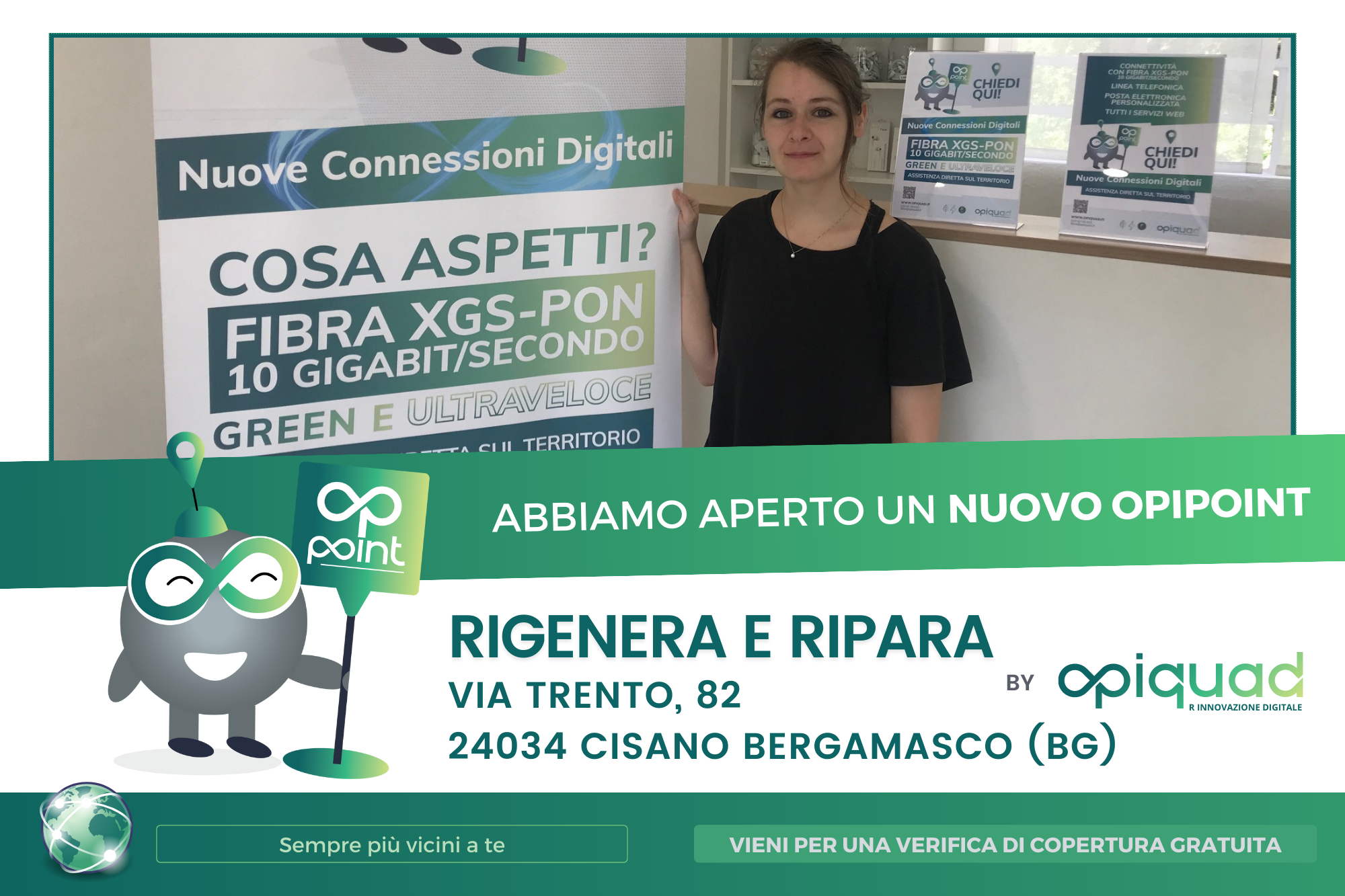 Il nuovo OpiPoint a Cisano Bergamasco: Rigenera & Ripara